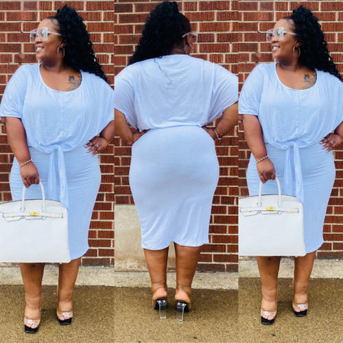 Plus Tie Dress