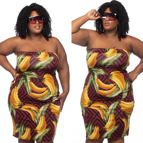 Tropical Tube Dress