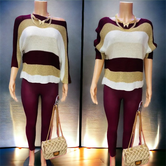 Cindy Sweater Burgundy