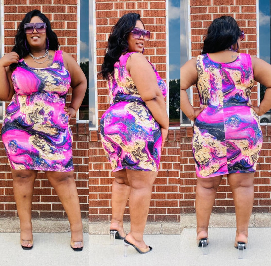 Marble Plus Dress