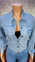 Diamond Denim Top