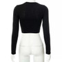 Piercing Long Sleeve Crop