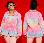 Unique Crochet Jacket (Pink)