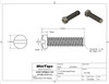 Machine Screw, Special
Thread M1.1
Overall Length (OAL) 5.5mm
Head Diameter 1.7mm
Material Nickel Silver, a copper alloy superior to brass
Finish Color Silver
Price is for 100 count package 