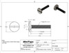 Machine Screw Special
Thread M1.4
Pitch .30mm
Head Diameter 4.0mm (Large Head Diameter)
Threaded Length 8.2mm (Max)
Overall Length 9.0mm
Material Stainless Steel, Finish Color Silver
Price is for 100 count package