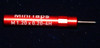 Thread M1.2 x .20mm pitch class of fit is 4H "Special Pitch" This gage is one piece handle containing No-Go Precision Thread Gage made of High Speed Steel then hardened.  Picture is representative of part,  Brand is;" MiniTaps" made specifically for us in Switzerland.

We have a long form cert available on this gage for an additional charge.  The standard pitch for thread size M1.2 is .25mm pitch