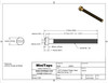 00-90 x 1/2" Machine Screw, Brass, 100 Count #10373