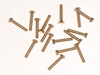 M1.6 x 10mm Hex Head Screw Brass 100 Count #11244BR