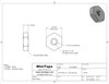 M1.0 Hex Nut, DIN 934 SS 100 Count, #11519SS