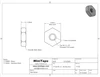 M1.2 Hex Nut, DIN 934 SS 100 Count, #11122SS