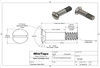 Oval Flat Head Screw, Thread M.5 x .125 Pitch (0.50UNM)  Overall Length 2.5mm, .76mm Minimum Threaded Length, 1.1mm Unthreaded Shank,  Stainless Steel #303  Price is for 100 pieces. 
All parts are certified and traceable.
We carry a wide range of in stock fasteners. We can also make parts to your design and specifications with very few limitations. For more information email us