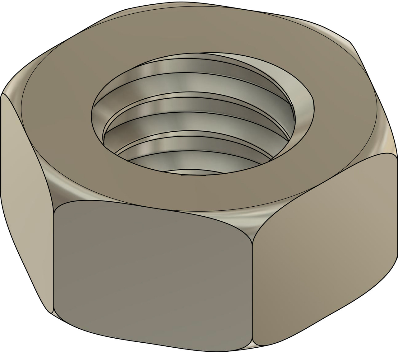 Machined Hex Nut
Standard Thread M1.4 (1.40UNM)
2.25mm / .089" ACF (Across the Flats)
Nickel Silver, Finish Color Dark Silver. Resistant to Tarnish.
Made on precision screw machines.
Price is for 100 count package