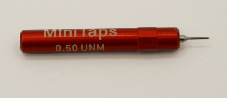 0.50UNM Plug No-Go Gage pitch .125mm; UNM stands for â€œUnited National Miniatureâ€ the American Metric miniature Thread standard. Precision Thread Gage made of High Speed Steel then hardened. Picture is representative of part.  Brand is;" MiniTaps" made specifically for us in Switzerland.