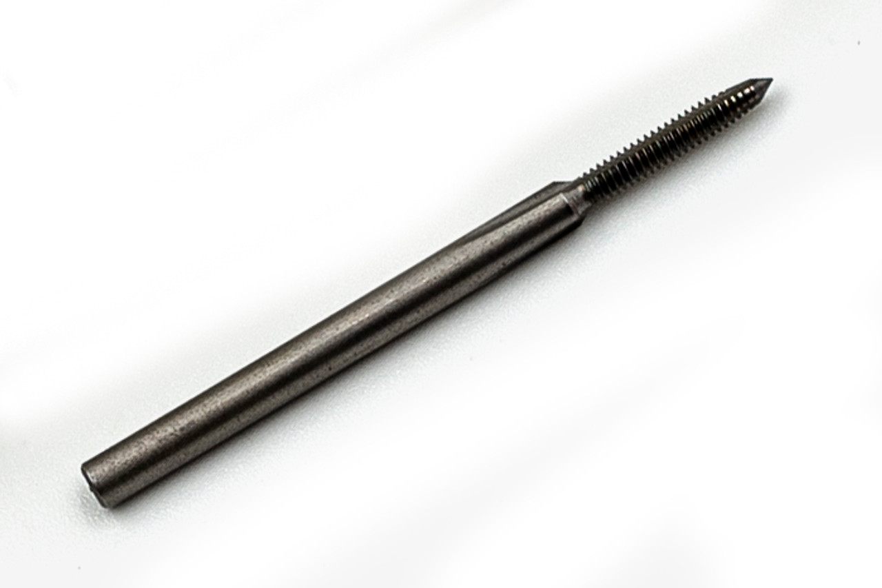 M1.6  Tap
“LEFT HAND” Thread
3 Flute Plug
Made to ISO Standards
Thread Pitch 0.35mm
Threading Length Approximately 6.0mm / 0.240”
Shank 2.0mm / 0.078"
Made from Hardened High Speed Steel