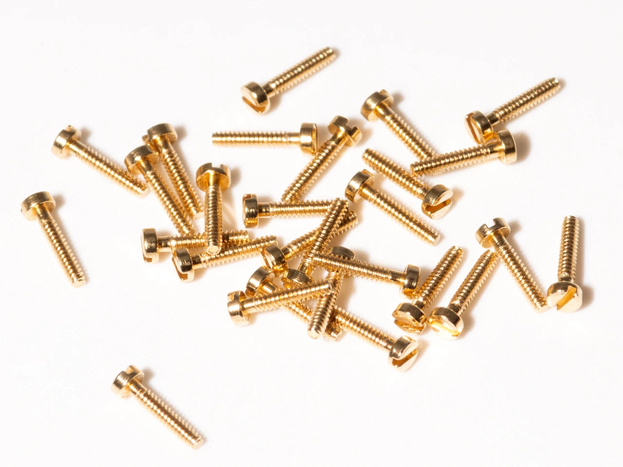 M0.8 X 4.0mm Machine Screw, Brass, 50 Count #11531BR