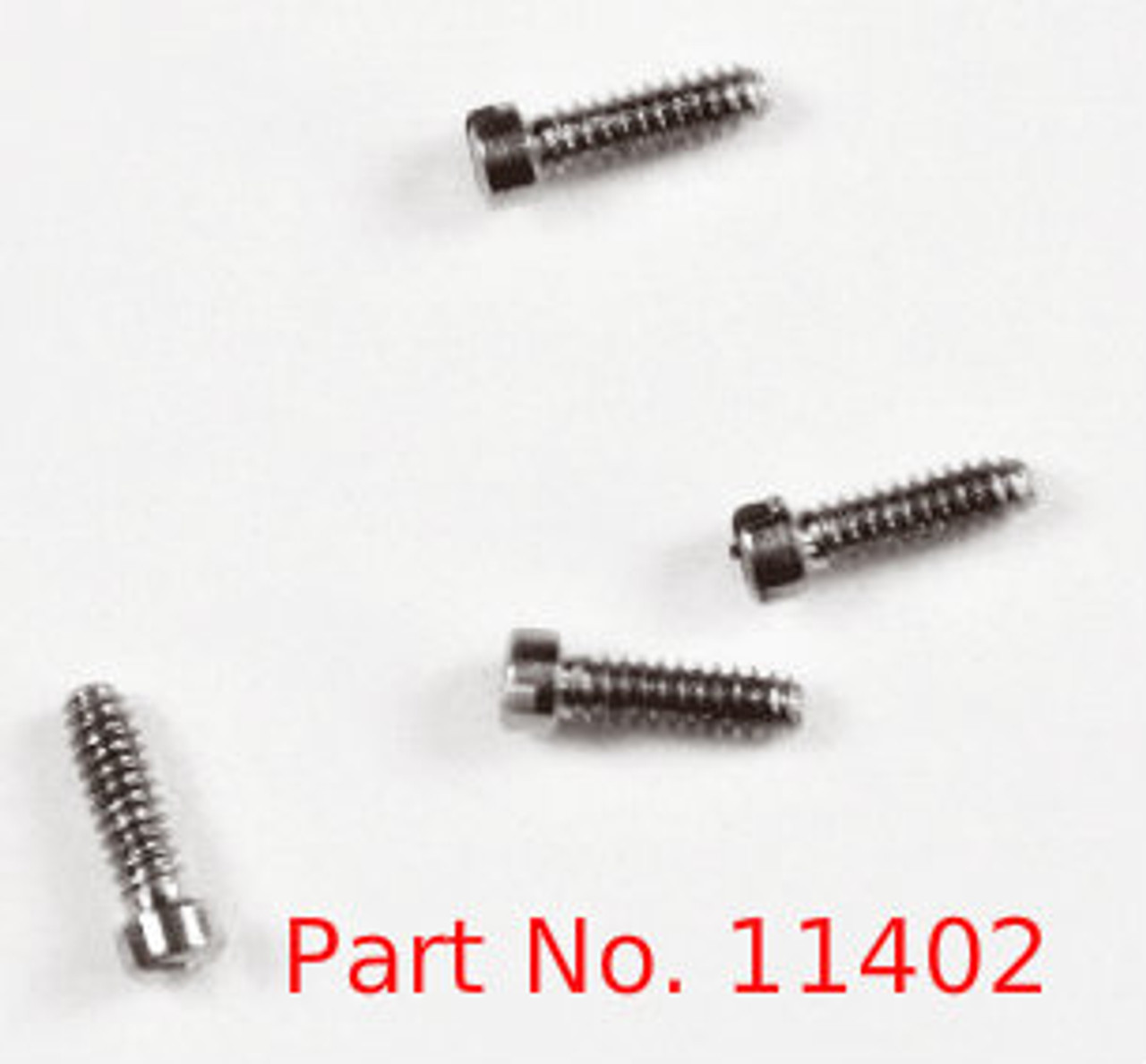 Machine Screw Special
Thread M1.0
Head Diameter 1.4mm
Overall Length (OAL) 3.9mm
Material Nickel Silver; a copper alloy superior to brass. Finish Color "Silver" 
Price is for 100 count package