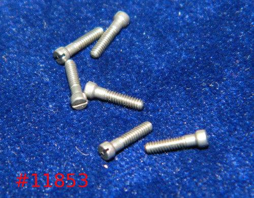 Machine Screw, Modified Fillister Head
Thread M1.4 (1.4UNM)
Overall Length (OAL) 7.0mm
Threaded Length (Shank) 6mm
Head 2.0mm
Stainless Steel, Finish Color Silver
Made on precision screw machines.
Price is for 100 count package 