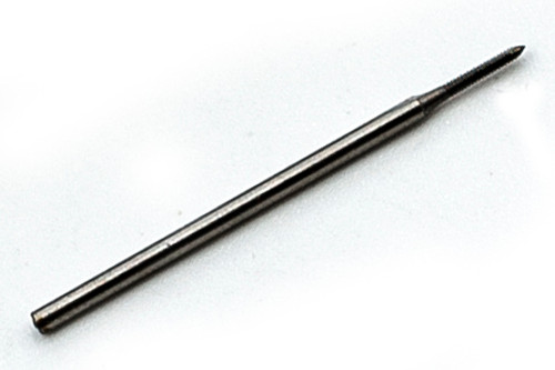 M.6 (.60 UNM) Thread Tap
2 Flute Plug
Made from High Speed Steel (HSS)
Made to DIN Standards
Thread Pitch 0.15mm
Threading Length Approximate 2.50mm
Shank 0.039"
Made from Hardened High Speed Steel
Designed for Production Tapping in Automatic Screw Machines, Tappers, CNC Lathes and CNC Mills.
Overall length of tap is 22mm (0.870") threaded length (tip to end of thread) 4mm (0.16"). Lengths can vary slightly between batches.