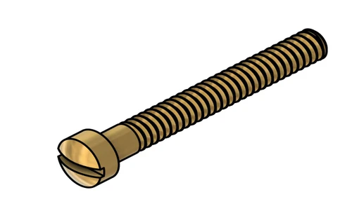 Machine Screw, Slotted Fillister Head
Thread 00-90 (0.046”,)
Head Diameter .075"
Overall Length (OAL) .425" (10.8mm)
Threaded Length 3/8"
Material: Brass #C360
Packaged in 100 Count Bags/Vials
Price is for 100 count package