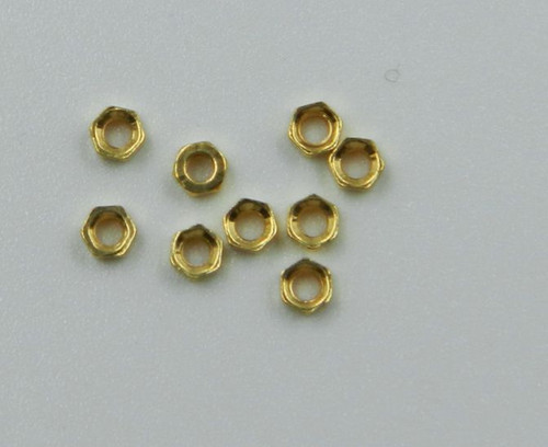 00-90 Hex Nut SS Gold 100 Count #10126