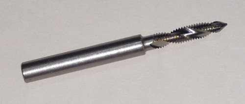 M3.0 Thread x .50mm Pitch Plug Tap, Spiral 2 Flute, HSS #22400