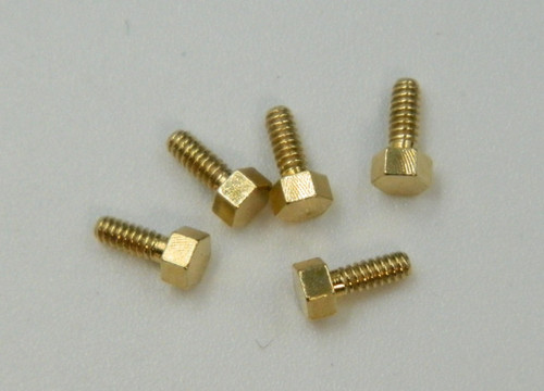 00-90 x 1/8" Hex Head Screw Brass 100 Count #10379BR