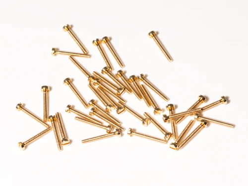 M0.8 X 6.0mm Machine Screw, Brass, 50 Count #11532BR