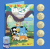 2026 Bluey Coin $2 UNC Folder and 5 Coin in Sealed Tube