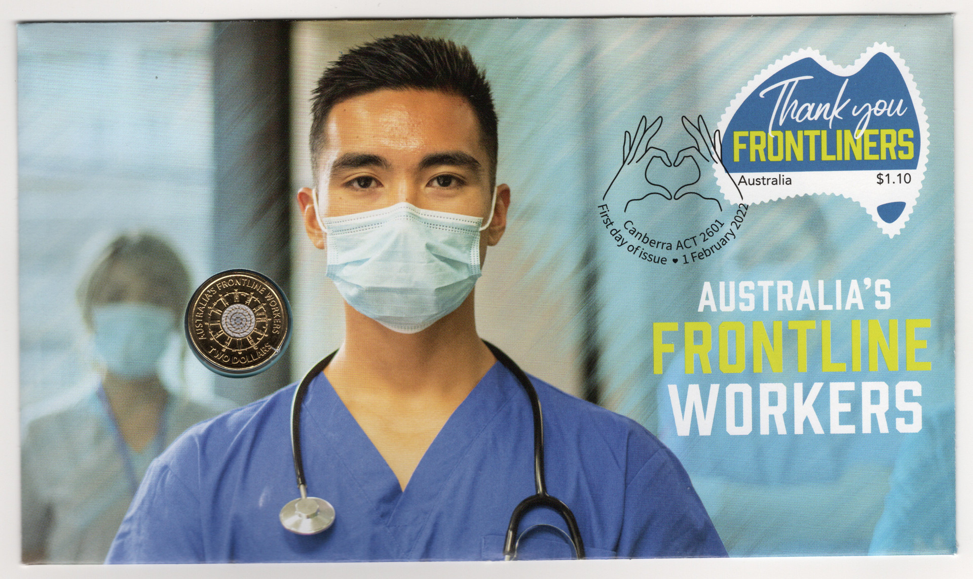 Large Front Line 2022 $2 Australia's Frontline Workers PNC