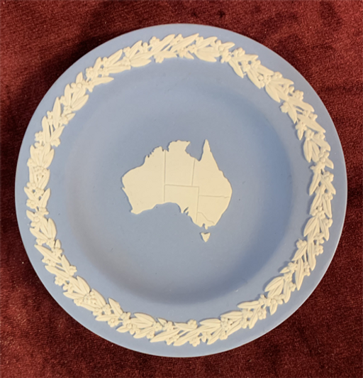 Wedgwood Blue Australia Plate