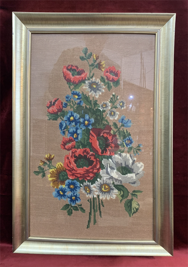 Flower Bouquet Framed Tapestry