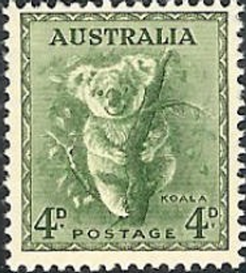 1938 ASC 204 4d Koala No Wmk