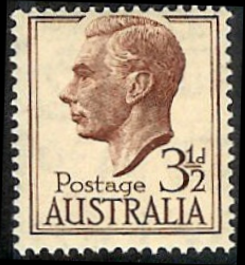 1951 ASC 260 3½d Brown KGVI