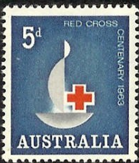 1963 ASC 381 5d Red Cross Centenary