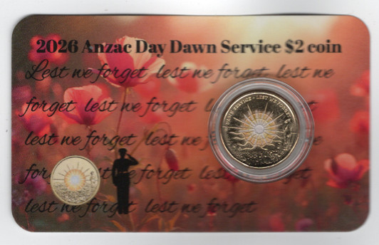 2026 $2 ANZAC Dawn Service Uncirculated Coin