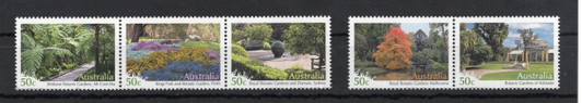 2007 ASC 2498b Australian Botanic Gardens strip 5 Stamps