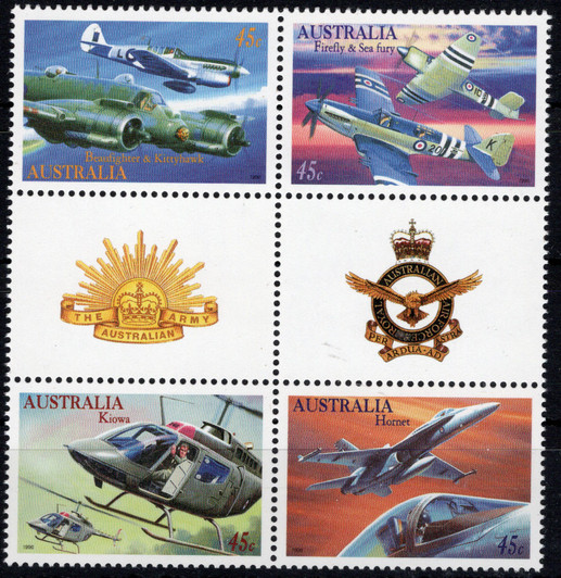 1996 ASC 1536e Military Aviation gutter blocks of four