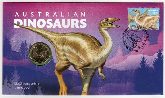 2022 Australia Dinosaurs Elaphrosaurine Theropod $1 PNC
