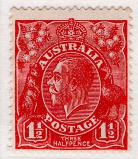 1927 ASC 97b Small Multiple Watermark P13½ x 12½ 1½d Red