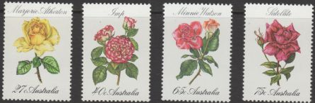 1982 ASC 838/41 Roses (4) Stamps
