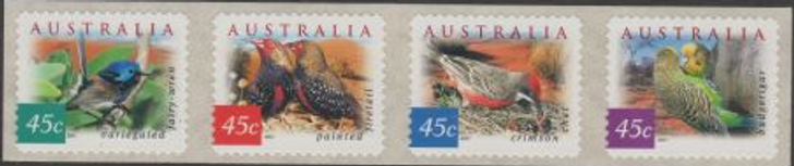 2001 ASC 1935e Desert Birds P &amp; S Strip 4 - SNP Ausprint