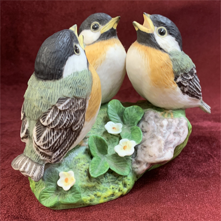 The Franklin Mint 1985 - Conversation by Peter Banett - 3 Birds