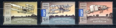 2010 ASC 2768/70 Centenary of Powered Flight (3) Stamps