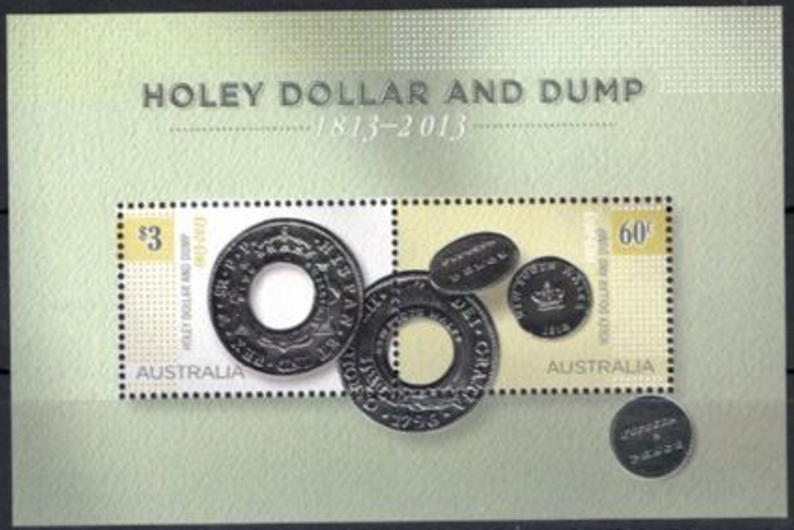 2013 ASC 3151ms Holey Dollar and Dump Mini Sheet