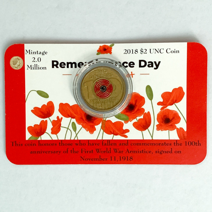 2018 Armistice 100th Anniversary  $2 Coin
