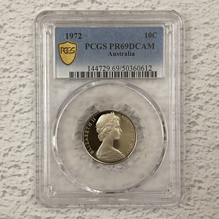 1972 PCGS PR69DCAM Proof 10c Coin