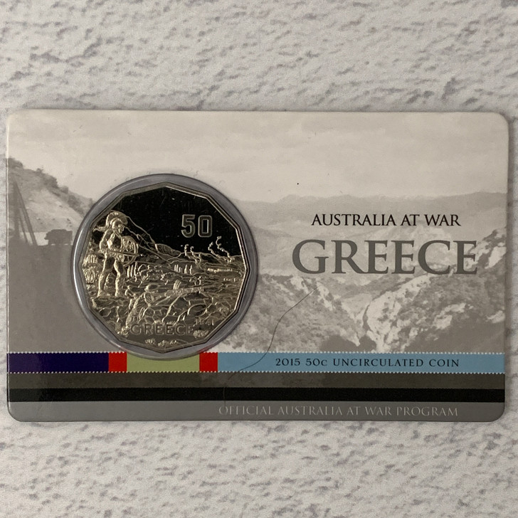 2015 Australia at War - Greece 50c Coin