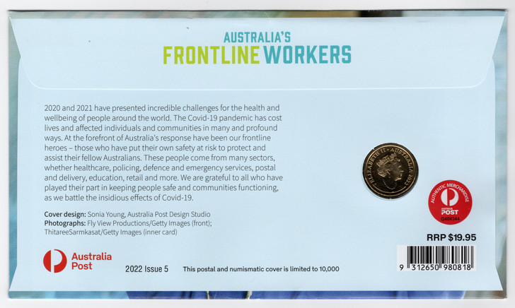 2022 $2 Australia's Frontline Workers PNC