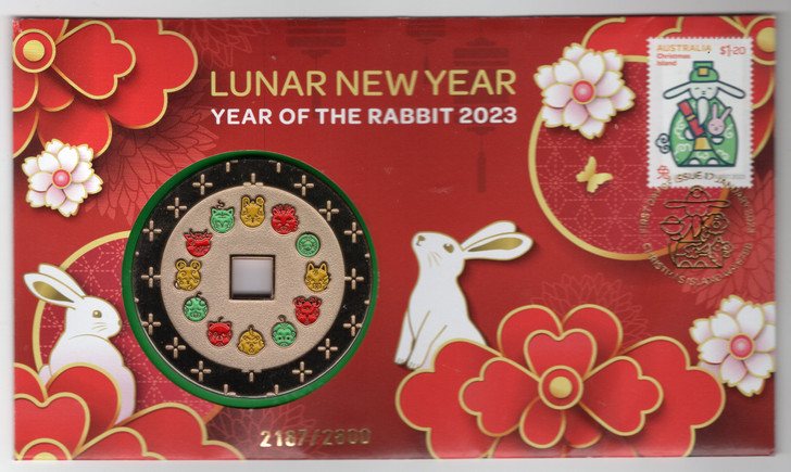 2023 Lunar New Year, Year of the Rabbit, numbered PNC 2187/2800