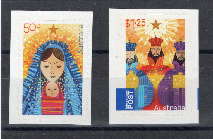 2009 ASC 2742a Merry Christmas peel and stick Stamps (2)